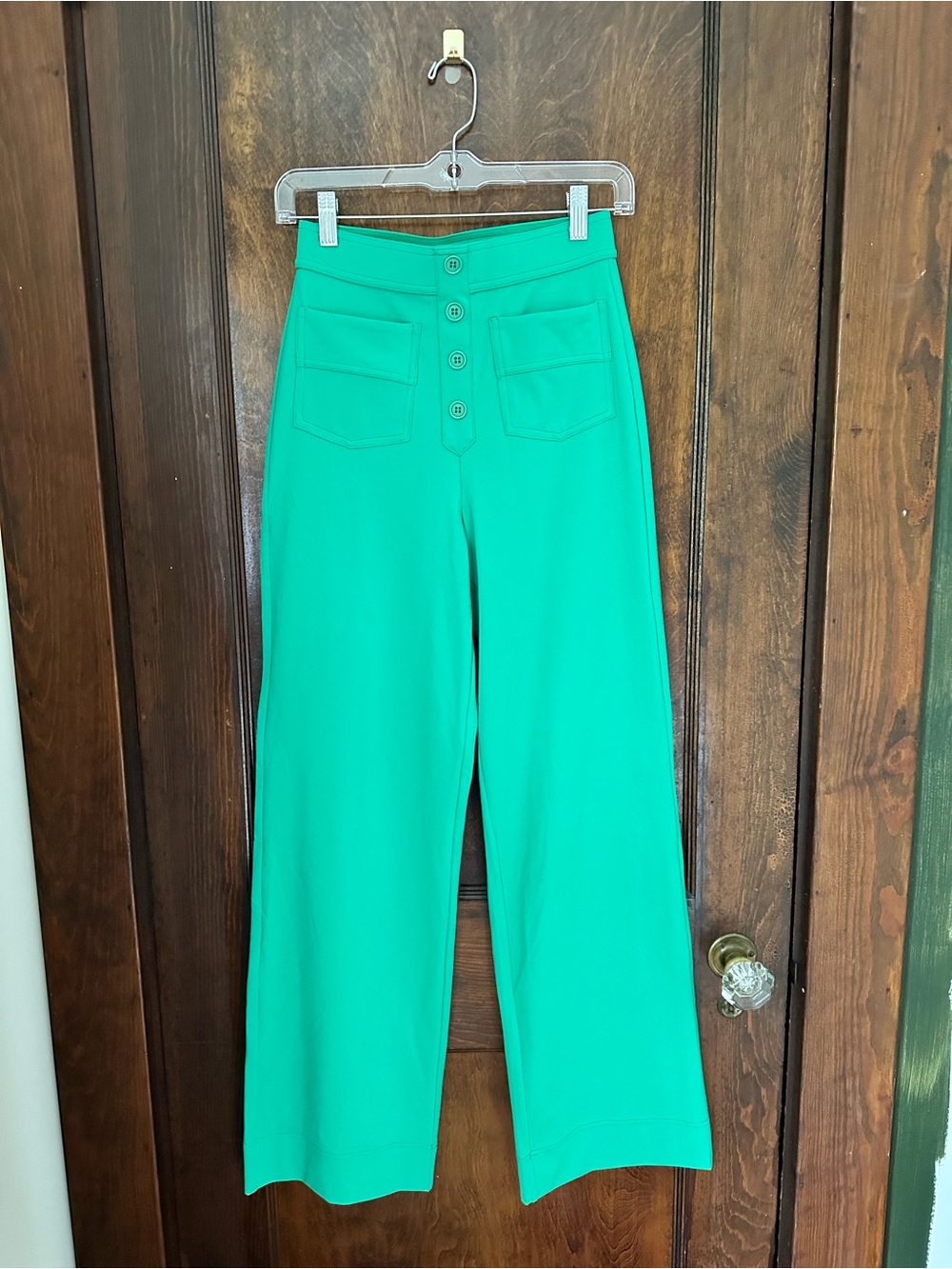 NWT Halara High-Rise Wide Leg Pants in Emerald Green
